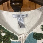 Vintage Nine West Floral Sequin Knit Tank Top Size Large