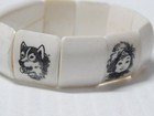 Vintage Inuit Elastic Expandable Link Style Bracelet Nice Pictorials Buy It Now