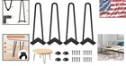 Mid-century Modern Hairpin Table Legs  4 Pcs 16-inch Steel With Floor Protectors