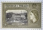 Travelstamps  1953 Trinidad   Tobago Sc   80  24c Qeii Definitive Gov   t  House