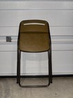 3 Pc Vintage Cosco Mid Century Modern Metal Folding Chairs Goldenrod Indiana Usa