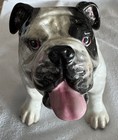 Rare Uk International Ceramics Bulldog  44 125 Black white 1995