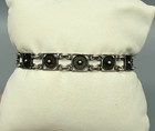 Antique Vtg Continental 800 Marked Silver Filigree Panel Link Bracelet Dainty 7   