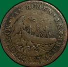 1841 1837 Webster Credit Currency Van Buren Hard Times Token Fine F  37922