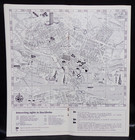 Scandinavian Airlines Sas Stockholm Sweden 1970 Old Map Paper Travel Brochure
