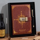 Pu Leather Vintage Journal With Lock Pen A5 Notebook Lined Paper Writing Diary