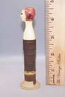 Vintage Revlon Couturine Lipstick Doll Lady Holder Case Red Head