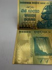 Zimbabwe  100 Trillion Dollars Gold Bill Banknote Money Collectible W  Sleeve