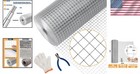 Heavy-duty 1 4 Inch Galvanized Mesh Roll - Perfect For Animal Barriers   Fencing