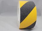 Black yellow Safety Tape 4  X 60  Roll Anti Slip Sticker Grip Grit Safe Non Skid