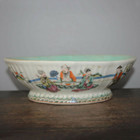 10 5  Chinese Famille Rose Porcelain Qing Tongzhi Eight Immortals Figure Bowl