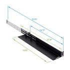 2 Pair Lot Adjustable Depth 4-post Rack Mount Server Shelf Shelves Rail Rails 1u