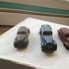 Auburn Vintage Hard Rubber  Toy Cars Lot Of 4  Blue Red Green  Car Vehicle Type