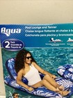 Aqua Pool Lounge And Tanner Float 2 Pack Inflatable Pool Float Chairs 56in