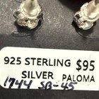 Paloma Variscite  925 Sterling Silver Stud Earrings