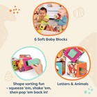 B  Toys Soft Fabric Building Blocks For Toddlers - Educational Alphabet Block   