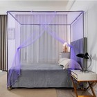 4 Corner Post Bed Canopy Mosquito Net Full Queen King Size Netting Bedding Us