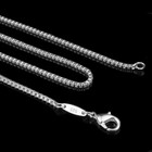 925 Silver Plated 1 4 Mm Box Chain Mens Womens Necklace 18  20  22  24  Gift