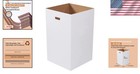 Reusable Heavy Duty 40 Gallon Cardboard Trash Bins - Perfect For All Occasions