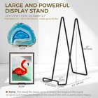Large Plate Holder Display Stand - 12 Inch Super Tall Big Stands Black 