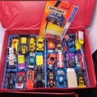 Vintage Tara Toy 48 Red Car Carrie Case Nascar Diecast Matchbox Hot Wheels Lot 
