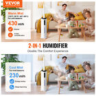 Vevor Commercial Humidifier 2 4 Gal Cool warm Mist For 430 6 Sq Ft Top Refill