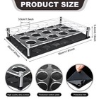 Geryvtee 24 Shot Holder Tray Acrylic 11 8  X 7 9  X 2 1   Clear