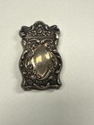 Vintage Sterling Silver Cigarette Case With Engraved Patterns And Cutter