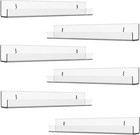 12  Floating Vinyl Record Album Wall Mount Display Shelf Acrylic Clear Holder Us