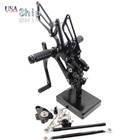 Cnc Rearset Footrest Footpegs For Honda Cbr600rr 2003-2004 2005 2006 Adjustable