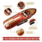 1 16 Red Riva Aquarama Wooden Model Boat Handmade Model Italian Exotic Wood 21 