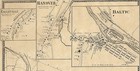 Baltic Occum Hanover  Ct 1868 Map With Homeowners Names Shown
