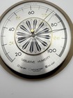 Vintage Lachman   Co Hygrometer Germany Wall Gauge Mid Century Brass
