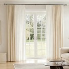 Adjustable Curtain Rod 30 90 Inch Heavy Duty Iron Black For Windows   