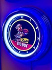 Frisch s Big Boy Restaurant Diner Kitchen Neon Style Led Clock Advertising Sign