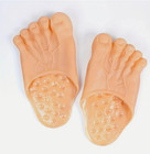 1 Pair Halloween Barefoot Funny Feet Slippers Realistic Big Foot