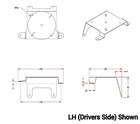 Kenworth Lh Beacon Light Bracket For T880   Peterbilt 567 Day Cabs Ref  R11-2081