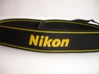 Genuine Nikon Camera Neck Strap An-dc3 Black   Yellow  three Logo Model  Genuine