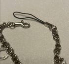Coach Crystal Pave Silver Multi Charm Keychain Strap