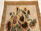 Vintage Tapestry Wall Hanging Sunflowers Art Design Golden Rod Yellow 17 X 23 5