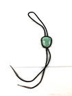 Vtg Navajo Sterling Silver Turquoise Bolo Tie Handcrafted Native