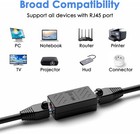 2x Rj45 Inline Coupler For Cat7 Cat6 Cat5e Cat5 Ethernet Cable Extender Adapter
