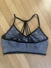 Victoria   s Secret Vsx Racerback Sports Bra Heather Gray Size S    