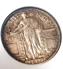 1917 P Standing Liberty Quarter Type 1 Very Nice Anacs Au