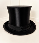 Antique Collapsible Top Hat Silk Deutsche Industrie Collapsible Size 61 Xxl Rare
