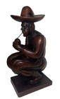 Vintage  Solid Wood Wooden Hand Carved Sculpture Figurine 12   