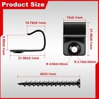 Dunzy 40 Pack 304 Stainless Steel Start Clips  Hidden Deck Starter Clips Black