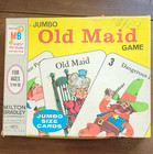 Vintage 1967 Milton Bradley Jumbo Old Maid Game  4875 100  Complete