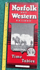 1943 N w Railway Timetable Norfolk   Western Railroad Virginia Train World War 2