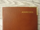 Vintage Letts Of London Telephone Address Book Brown Unused 7  Great Britain